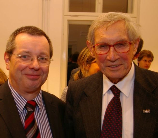 Stephan Eisel mit seinem akademischen Lehrer Karl-Dietrich Bracher