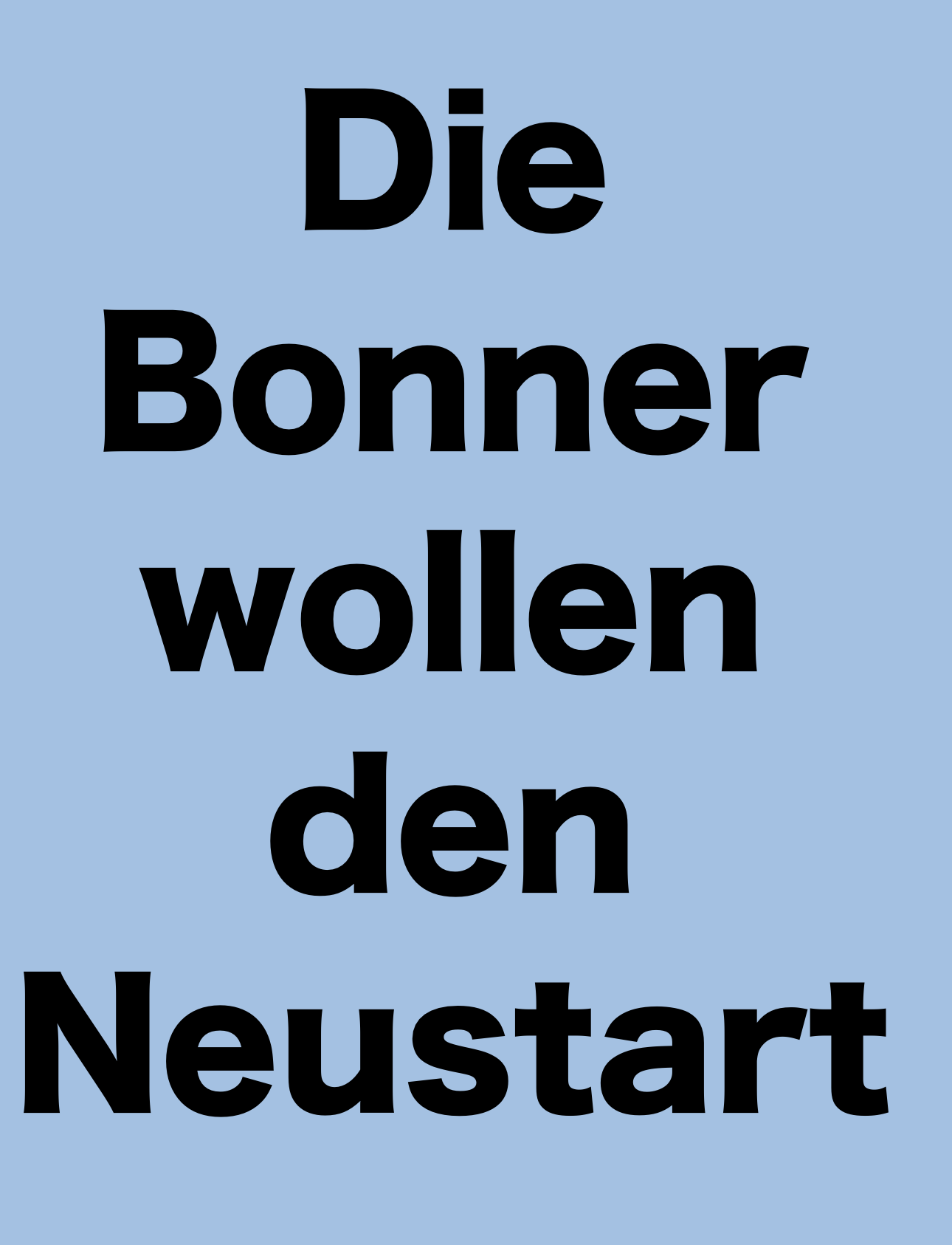 DIE BONNER KOMMUNALWAHLEN AM DIE BONNER KOMMUNALWAHLEN AM
