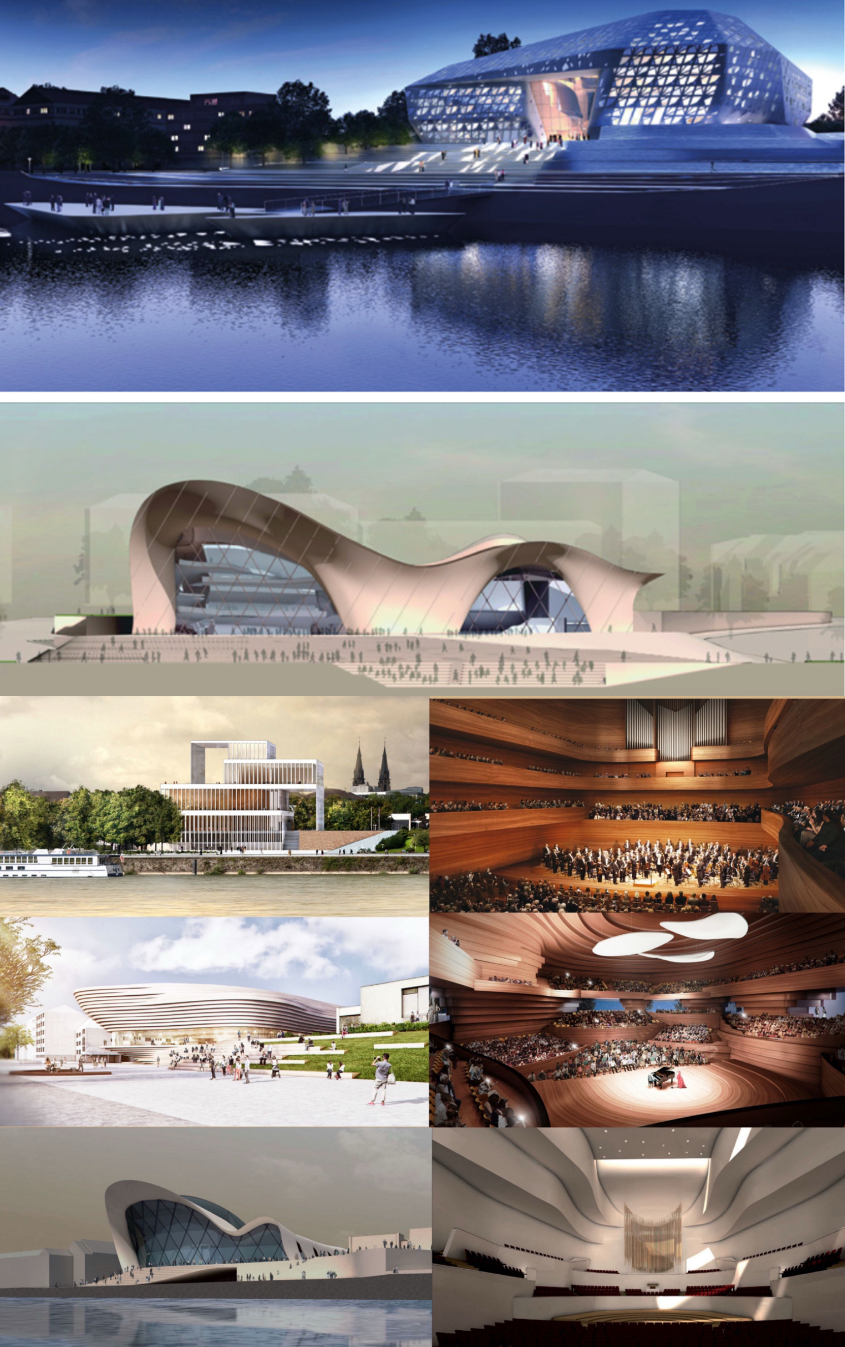 Die Festspielhaus-Entwürfe der Architektenwettbewerbe 2008 und 2014 Die Festspielhaus-Entwürfe der Architektenwettbewerbe 2008 und 2014