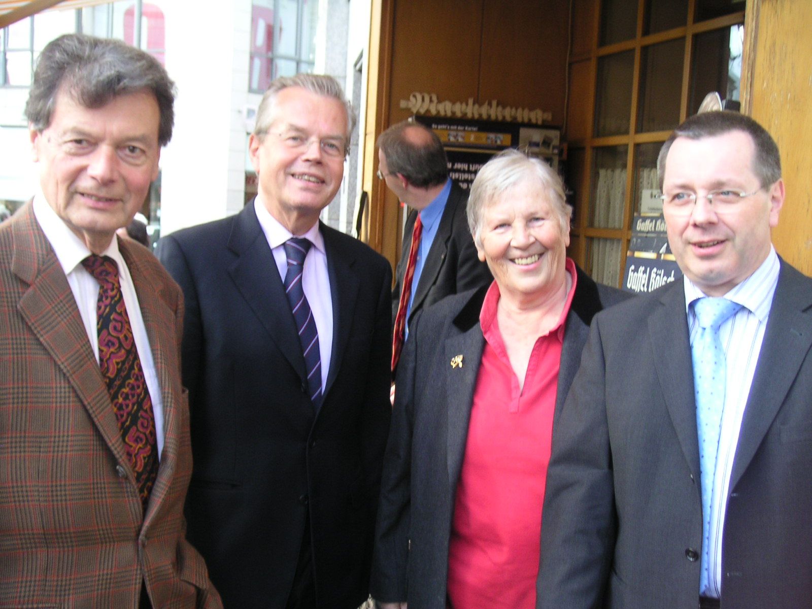 Stephan Eisel mit den frheren Bonner CDU-MdBs Hans Daniels, Norbert Hauser und Editha Limbach