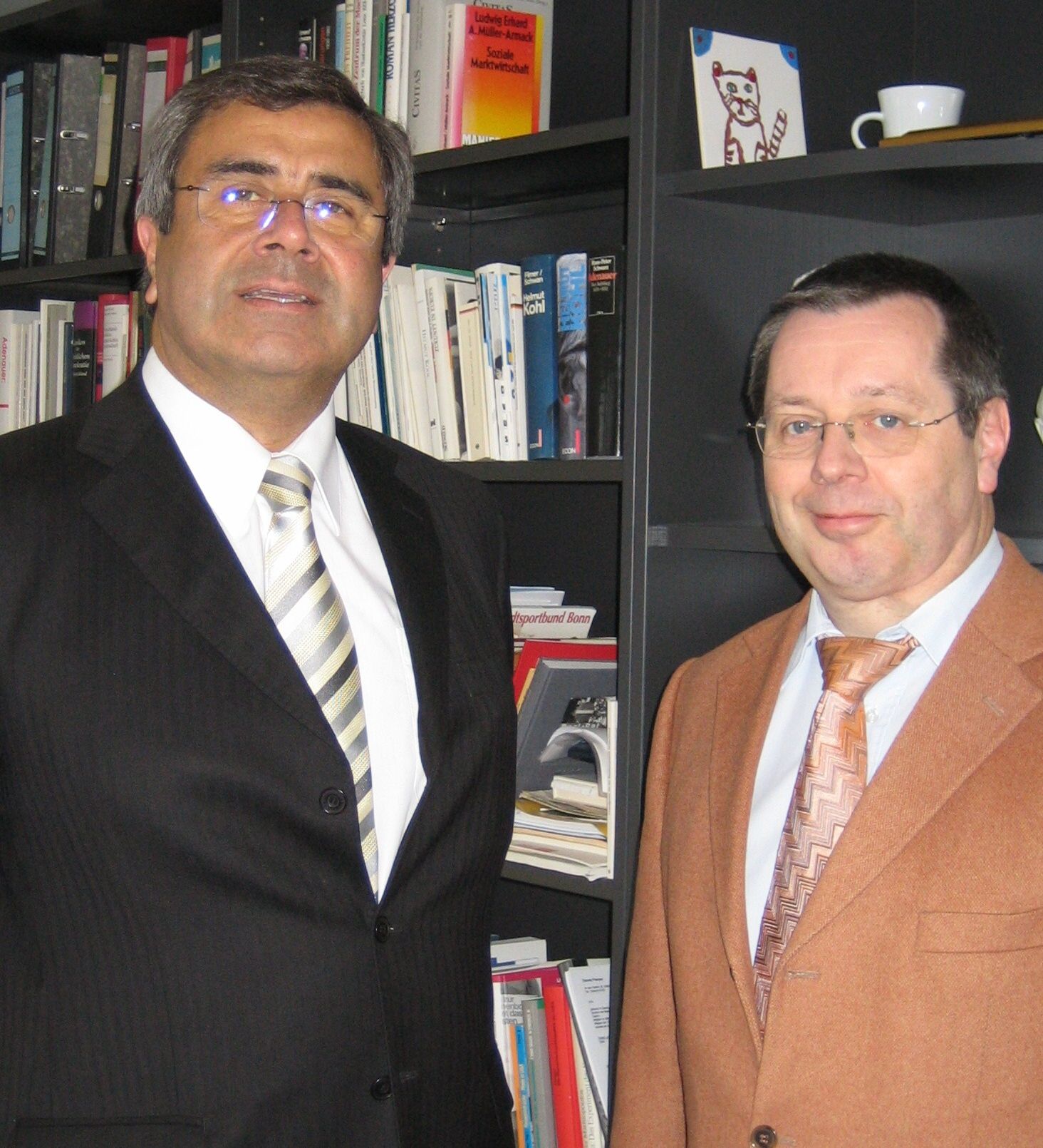 Stephan Eisel mit dem chilenischen Botschafter lvaro Manuel Rojas Marn bei dessen Bonn-Besuch