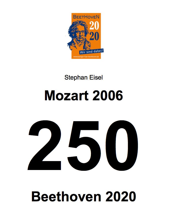 MOZART - 250 - BEETHOVEN