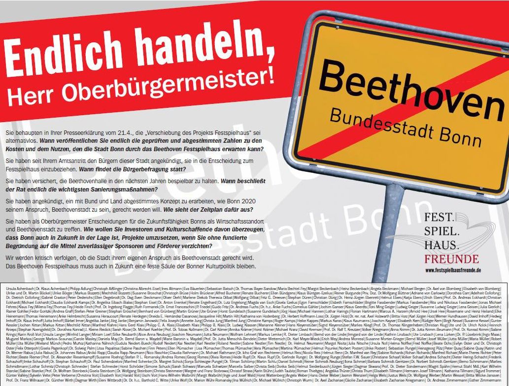 ber 400 Brger unterschrieben  Protestbrief an Oberbrgermeister